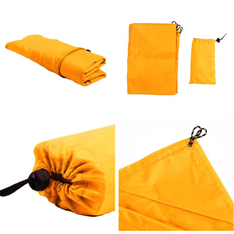 Portable Picnic Folding Polyester Beach Mat Outdoor Camping Waterproof Beach Blanket One Seat оранжевый