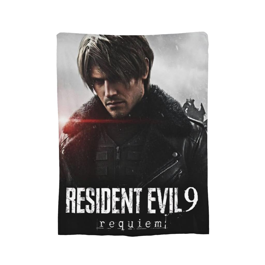 Residents Evils 9 Leon Keneddy Blanket Multi-size Warm Cozy Fluffy Games Throw Blankets for Couch Sofa and Bed