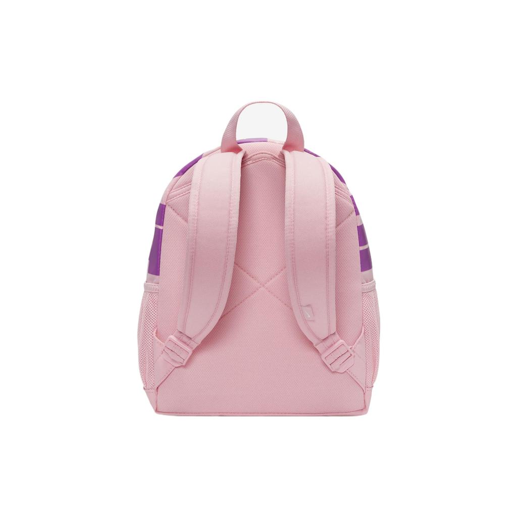 Nike Brasilia Logo Print Zipper Closure Polyester Mini Backpack Women Backpacks Light-Pink DR6091-690