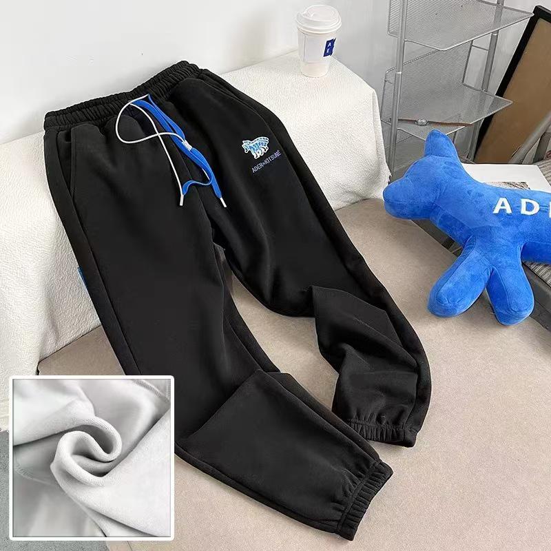 

ADER Fox Embroidered Unisex Drawstring Sweatpants - Slimming, Versatile, Casual Long Pants for Spring/Autumn Large