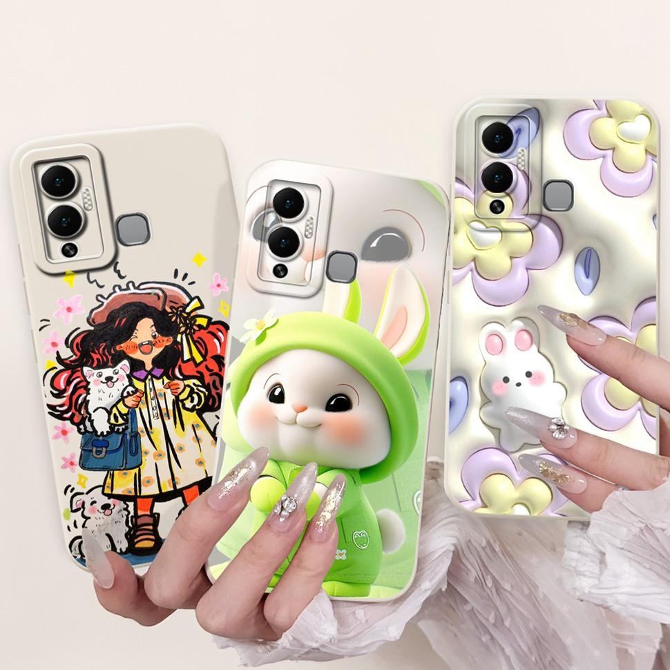 For Infinix Hot 12 Play Case Lovely Panda Painted Soft Silicone Phone Cover Case For Infinix Hot 12 Hot12 Play Fundas Capa Bags