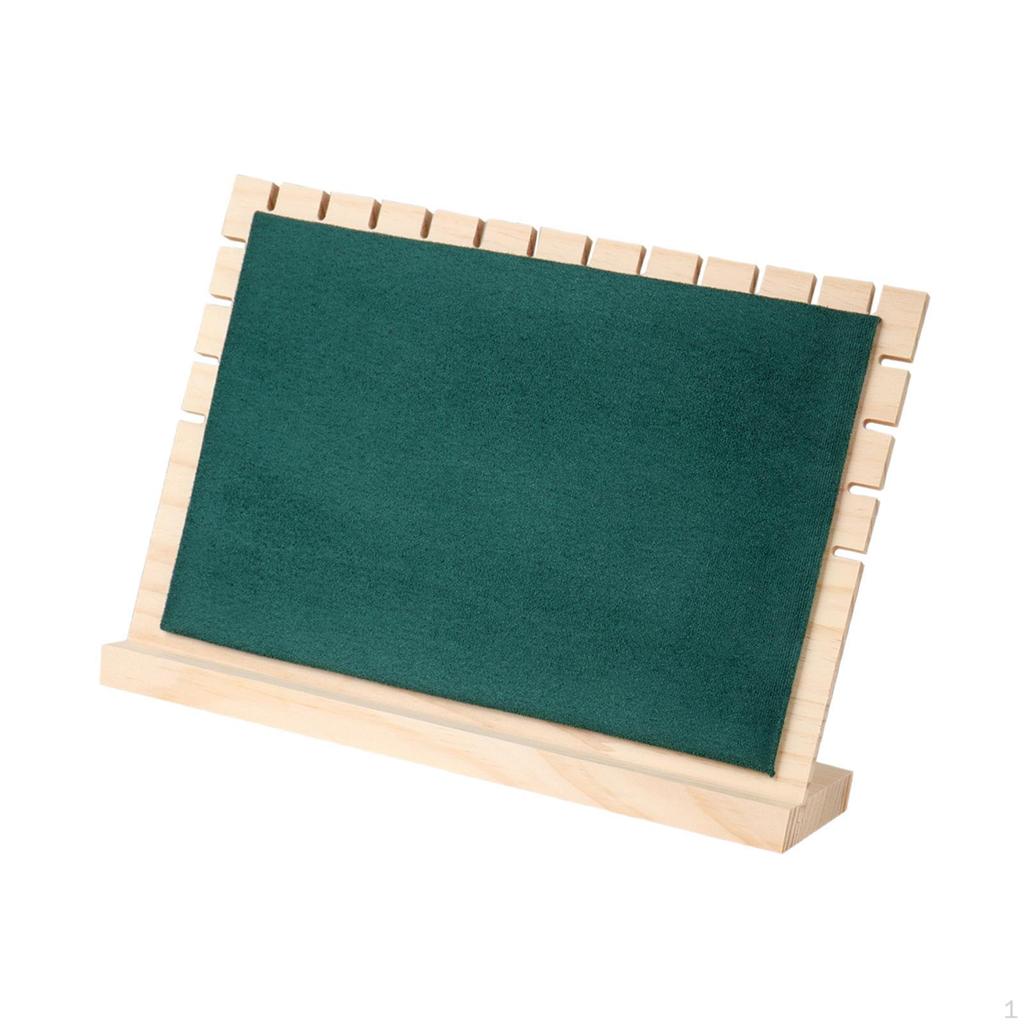 Elegant Wooden Necklace Display Stand Jewelry Organizer for Home Decor