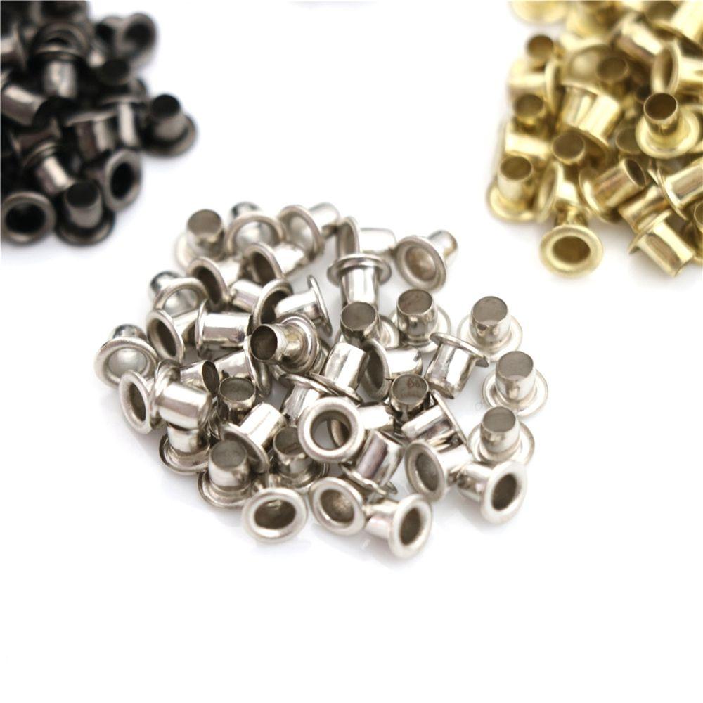 50pcs Mini Eyelet Buttons Metal Buckle Snap Buttons DIY Doll Belt Buckles Bag Shoes Clothes Sewing Accessory 1.5/2.0/2.5MM