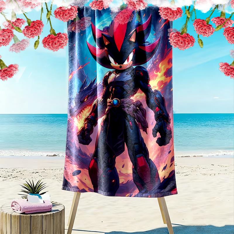 SONIC Beach Towel, Durable and Easy to Clean, Soft and Vibrant Beach Towel Perfect for Travel