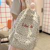 Schoolbag: Junior High School Girls, High School Student Backpacks, Women's 2025 New Floral High-value Ins Style Niche Shoulder Bags