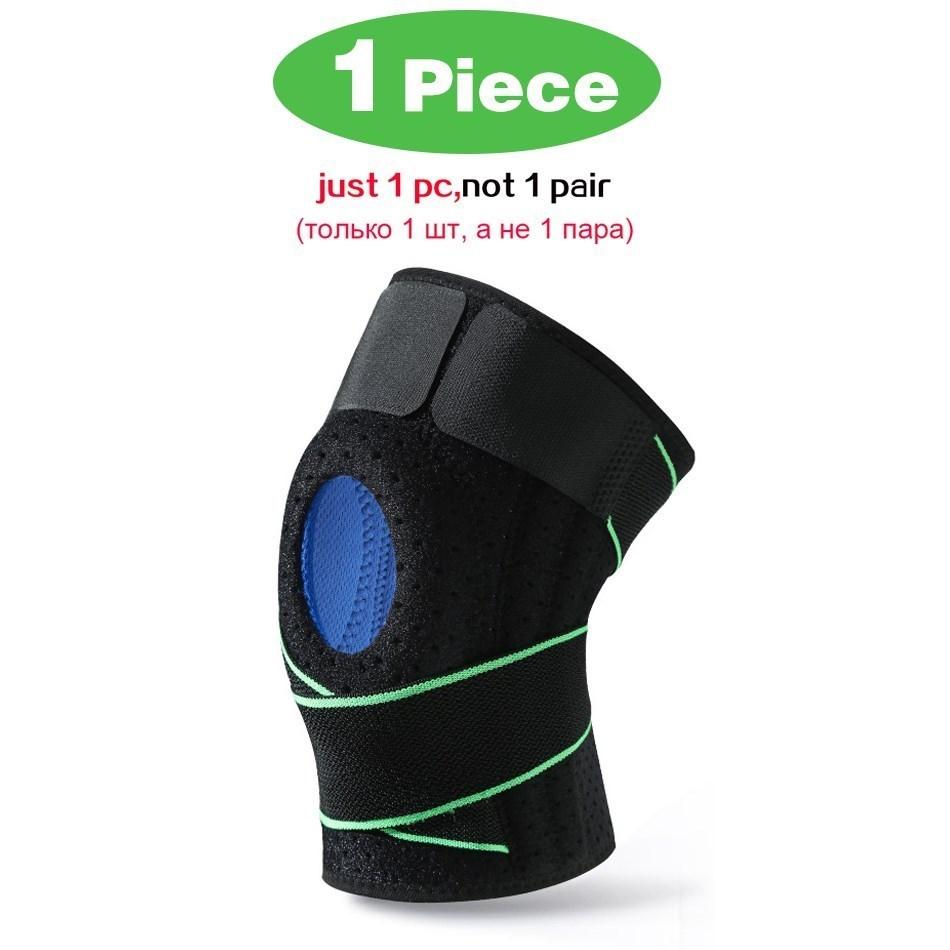 

1 шт., мужские наколенники под давлением, спортивные эластичные наколенники, поддержка тренажерного зала, фитнеса, баскетбола, волейбола, бандаж, защита