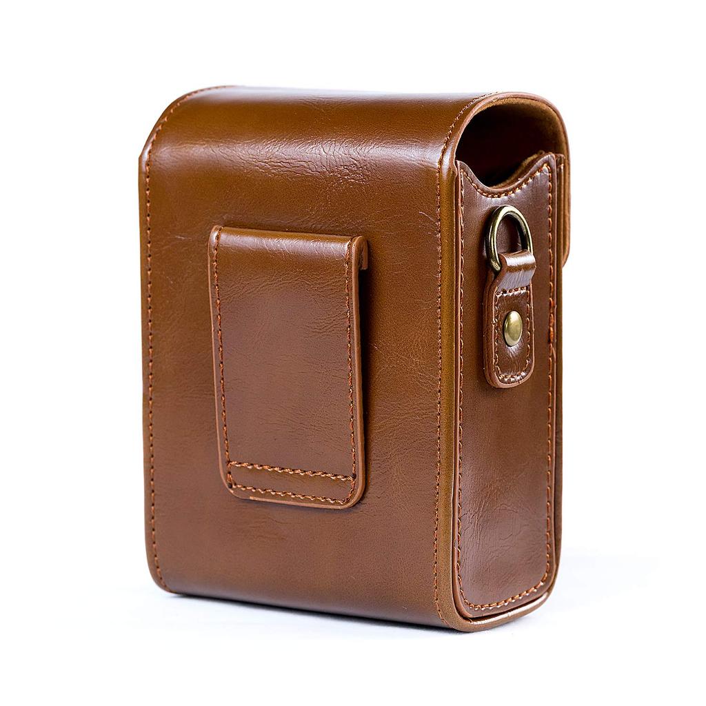 MOSSLIAN Digital Camera Case Panasonic Canon PowerShot SX740 Nikon COOLPIX General Purpose High Quality PU Camera Bag with Hand Strap