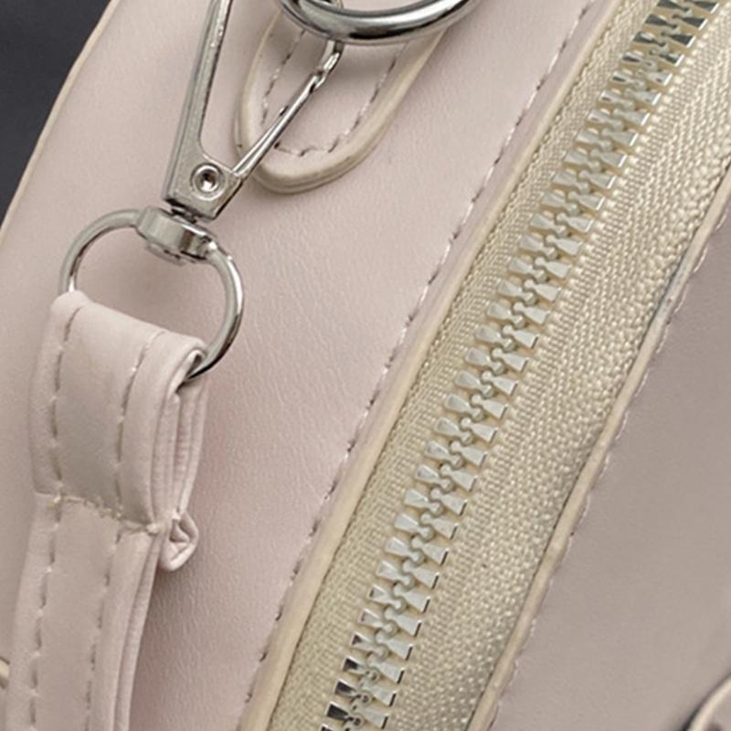 2024 Shoulder Bags Heart Shape Rivet Crossbody Bag Leather Phone Bag for Girl Women