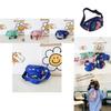 Stylish Children's Canvas Crossbody Bag With Adorable Cartoon Dinosaur Design