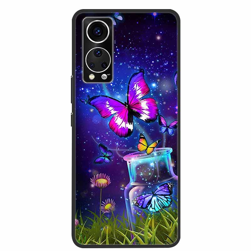 Für ZTE Axon 30 Handyhülle Cover Cooler Wolf Löwe Tiger Schwarzes Silikon Weiche Hülle Für ZTE Axon 30 Rückabdeckung Hülle Axon30 5G Hülle