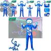 New Halloween Cosplay Costume For Children In Banban Garden Blue Cartoon Style