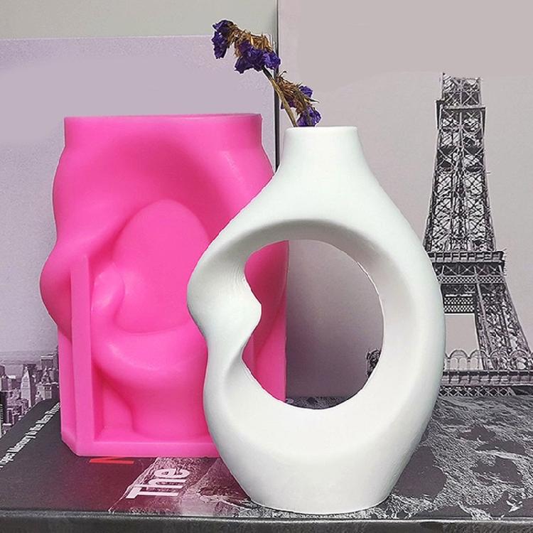 2 Pack Vase Silicone Molds Craft Tool Abstract Planter Moulds Easy Demolding Craft Mold Creative Crafting Accessories