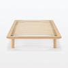 MUJI Wooden Bed Small Width X Depth 202 X Height Oak Veneer 12892137 Sold Frame, Size, 85.5 5.5 Cm, (Legs Separately/Customer Installed)