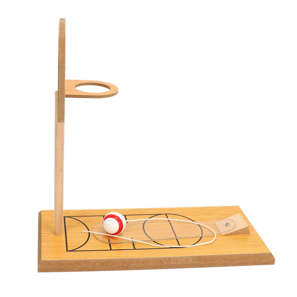 Wooden Desktop Basketball Game Finger Basketball Hoop Shooting Toy for Parent Child Interaction