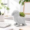 Bird Shaped Succulent Planter 3D Printed Parrot Flower Pot, Creative Animal Planter, Unique Minimalist Desktop Pot Plant Container for Indoor Balcony
