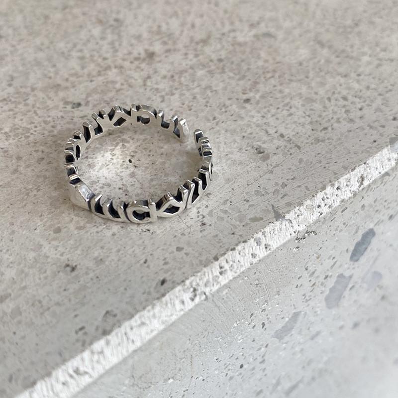 

Elegant Geometric Flower Ring For Women Vintage Copper Design Size Adjustable