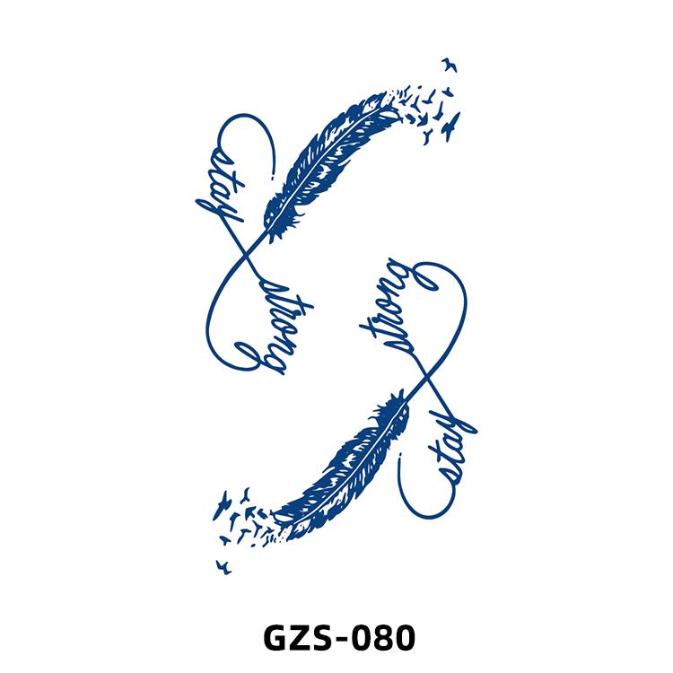 1 Sheets Semi Permanent Tattoos Women's Arm Back Fake Tattoos Waterproof and Long Lasting Plant Juice Tattoos