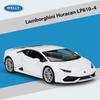 1/24 Scale Welly Lamborghini Huracan LP610-4 Alloy Car Model Diecasts Metal Toy Vehicles Car Model High Simulation Collection Childrens Gifts