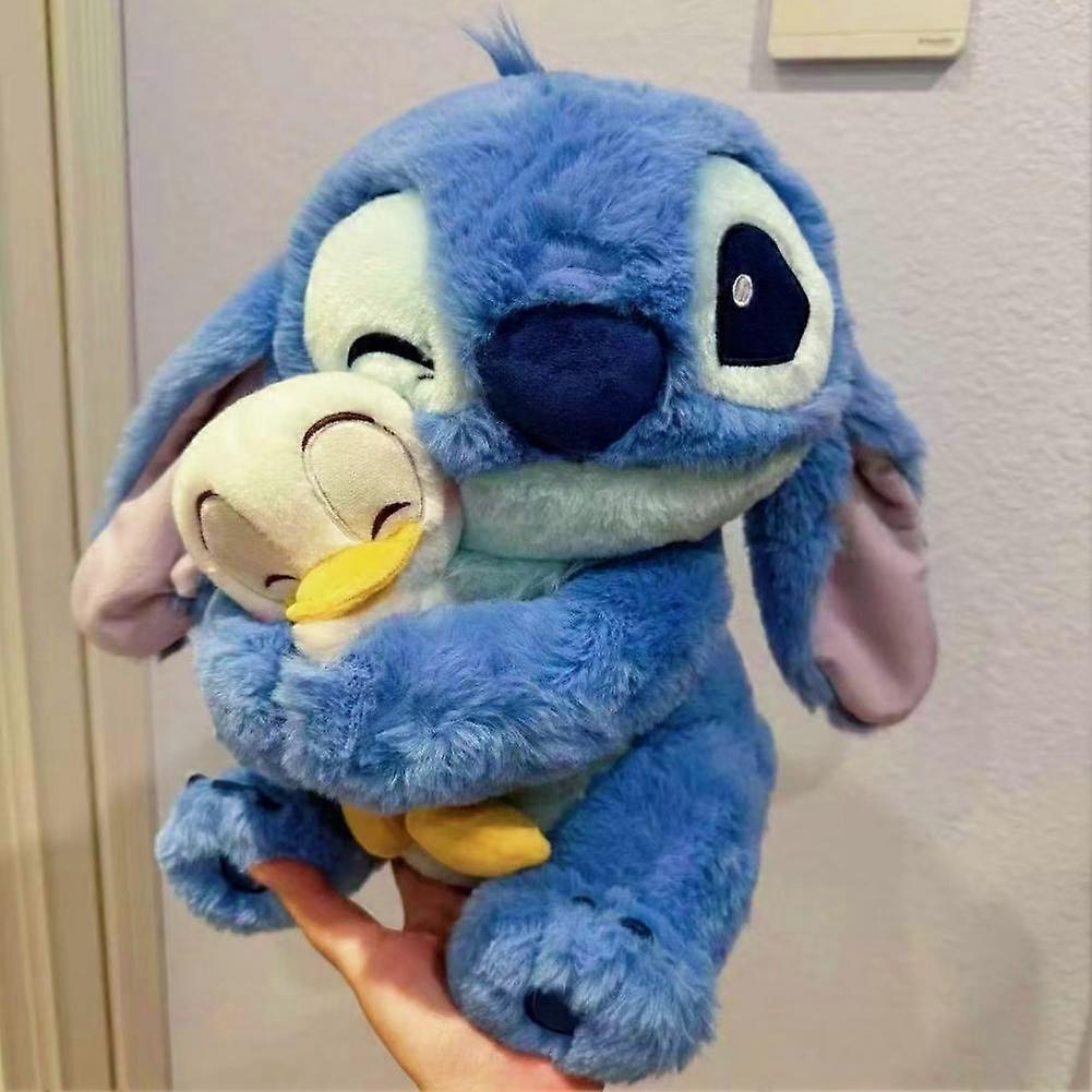 Stitch Holding Duck Plush Toy Doll Couple Gift Cute Birthday Present