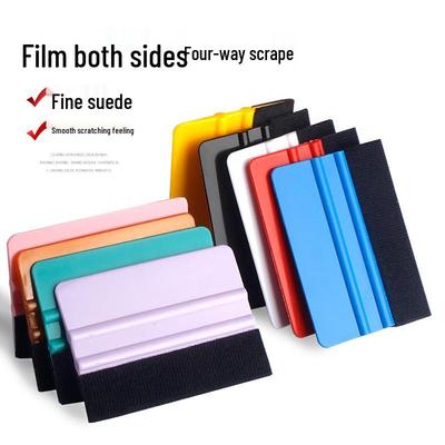 Araba Gövde Renk Değişimi için Kalınlaştırılmış Fiber Süet Şeffaf Film Kazıyıcı, Çift Taraflı Kare Alet