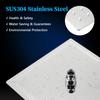 Ultra-thin Rainfall Shower Head Silver Stainless Steel Square Rain Shower 8/10/12 Inches Head Pressurized Big Shower Head