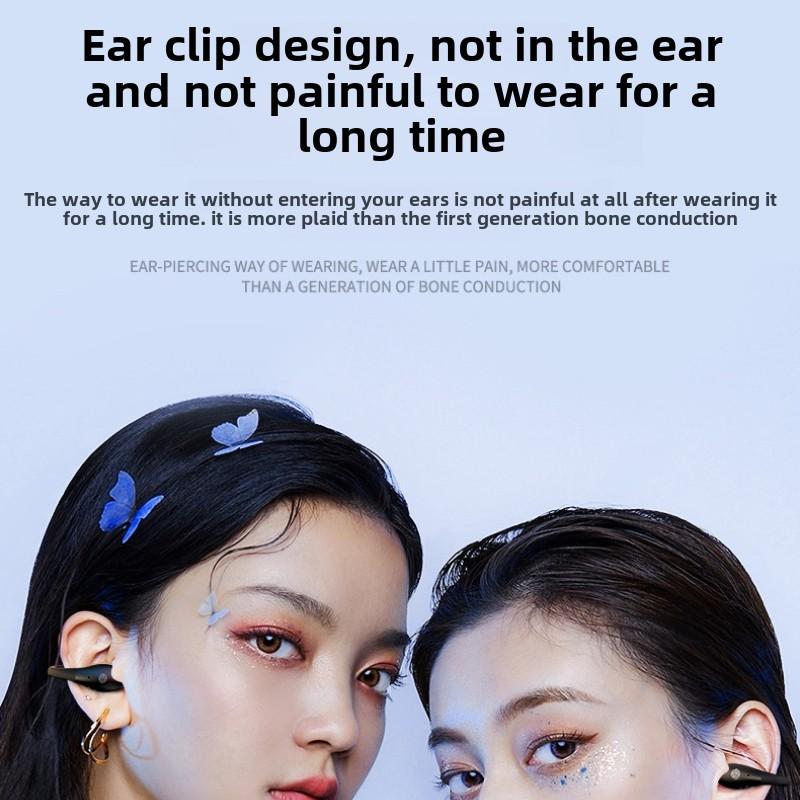 Wireless Bluetooth Headset Standby Life Clip In-ear Running Noise Reduction