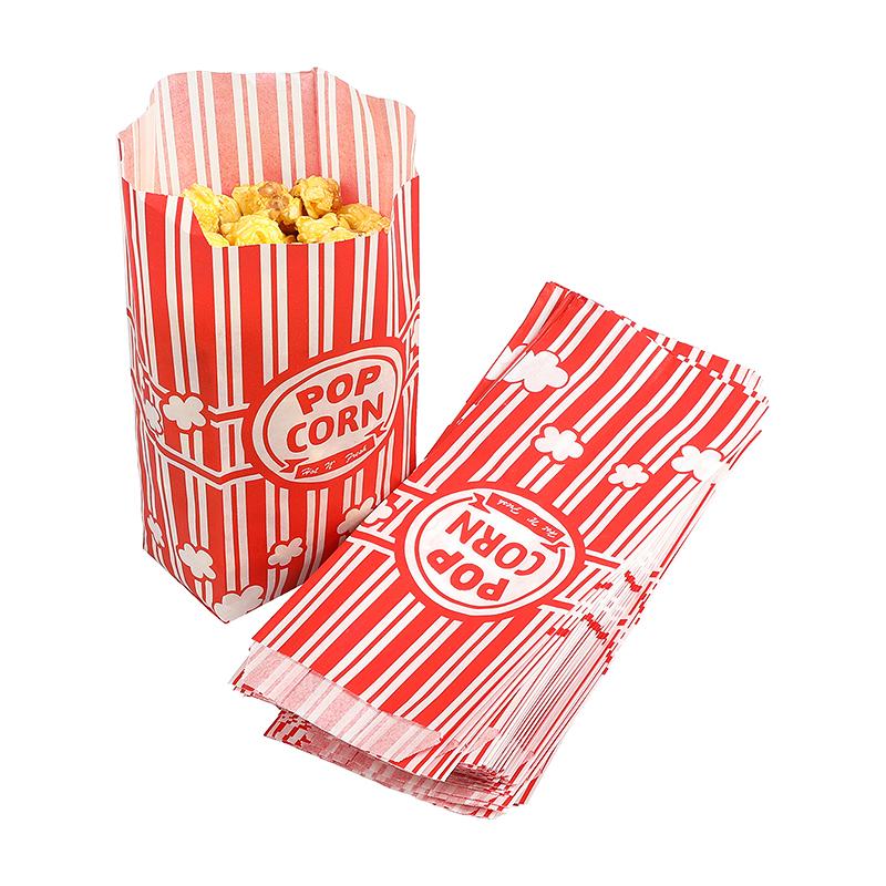 20/50Pcs Popcorn Packaging Bags Snack Treats Container Bucket Wedding Birthday Party Movie Night Supplies Carnival Food Bag Box