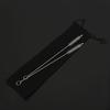 11-piece Reusable Glass Straws Clear Smoothie Drinking Straws with Clean Brush for Beverages Milk Tea Juices Cocktail