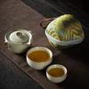 Imitation Song Ru Kiln Ceramic Travel Tea Set