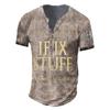 Men's Short Sleeve Graphic And Embroidered Fashion T-Shirt Spring And Summer Short Sleeve Printed