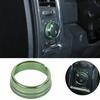 Headlight Switch Knob Trim Ring Bezel Green for Dodge RAM 1500 2010-17 Aluminum