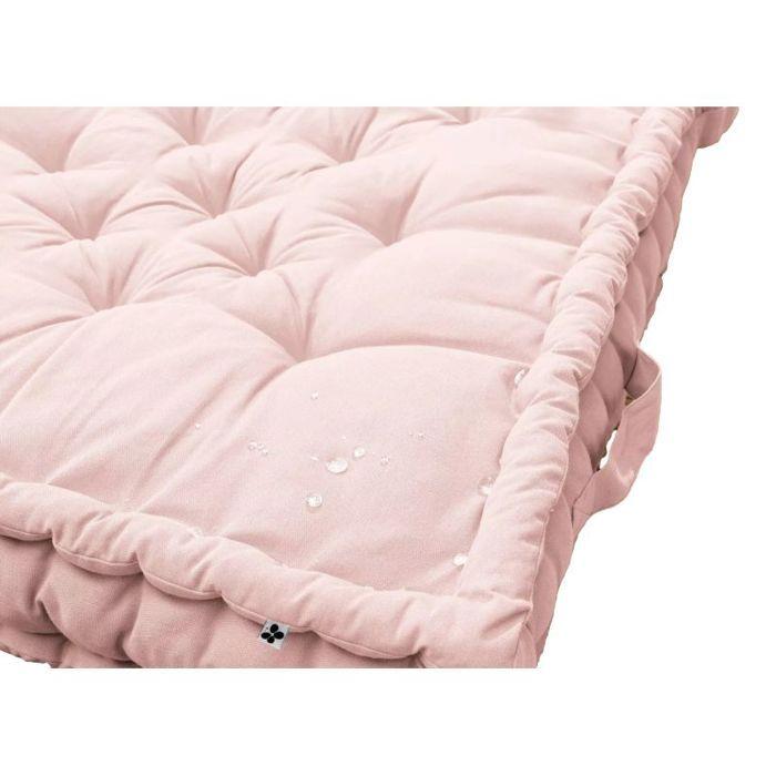 Outdoor Water-repellent Floor Cushion - Anti-UV "Kala" In Cotton 50 X 50 X 10 Cm The Butterfly Effect