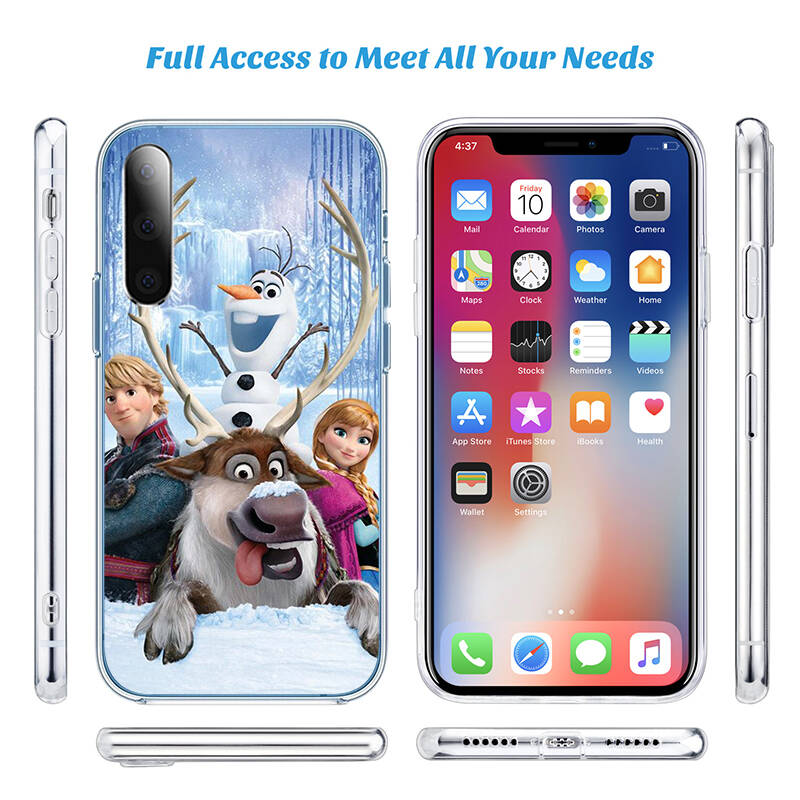 Frozen Olaf Elsa Anna Phone Case for Motorola Edge 20 30 S30 40 50 Fusion Lite Plus Pro Ultra Neo One Action Zoom Hyper Power Macro Vision