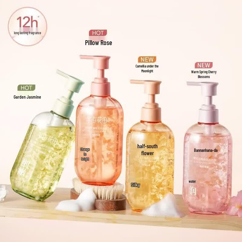 Ban Mu Hua Tian Camellia Petal Fragrance Shower Gel