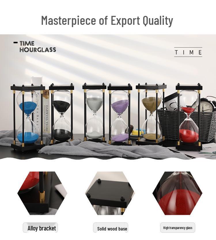 Retro Hourglass Timer: Creative Desktop Ornament & Qixi Birthday Gift (30/60 Minutes)