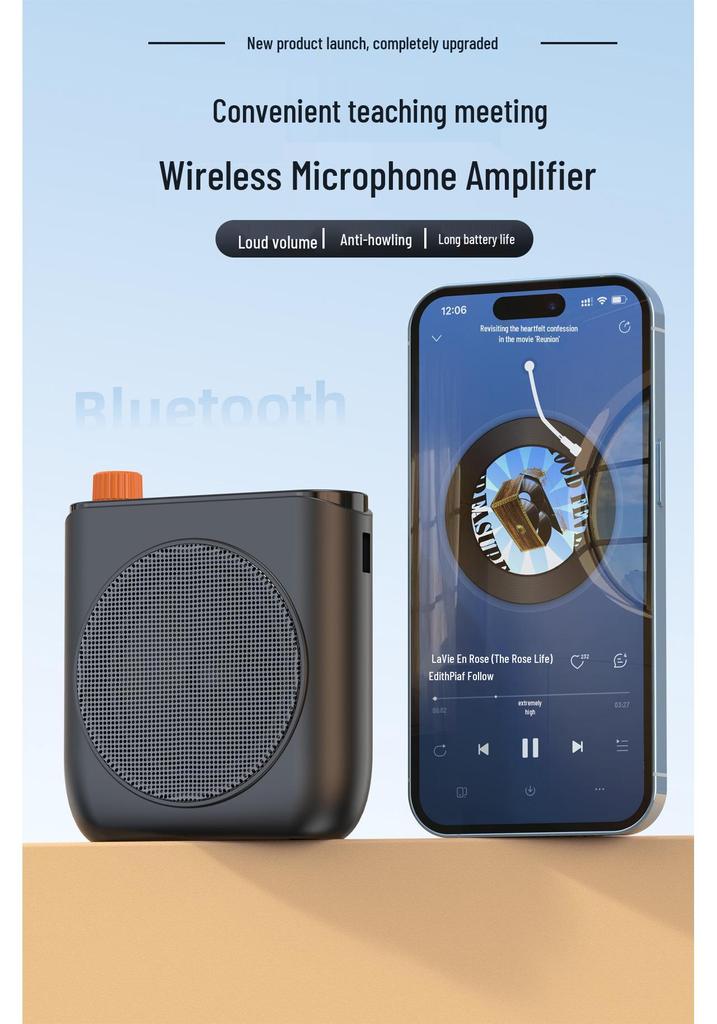J98 Wireless Bee Amplifier: High Volume, Clear Sound, No Distortion - Ideal for Teachers