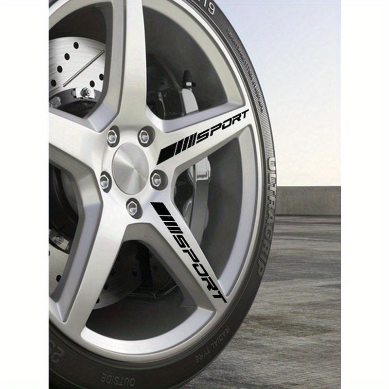 4pcs/set Car Wheel Hub Sport Emblem Sticker