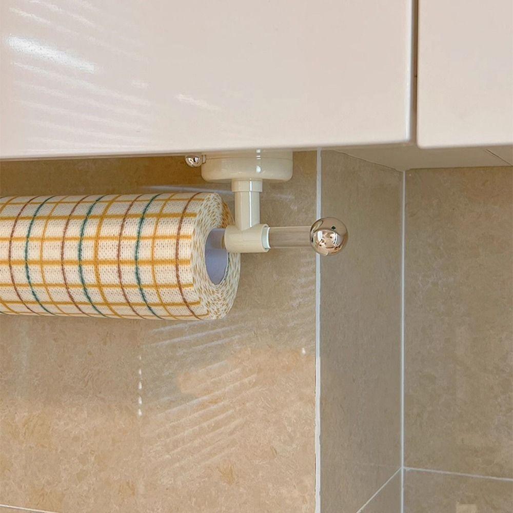 Zuignap Keukenrolhouder Wandmontage Herbruikbaar Wandmontage Rolhouder Zonder Boren Ruimtebesparend