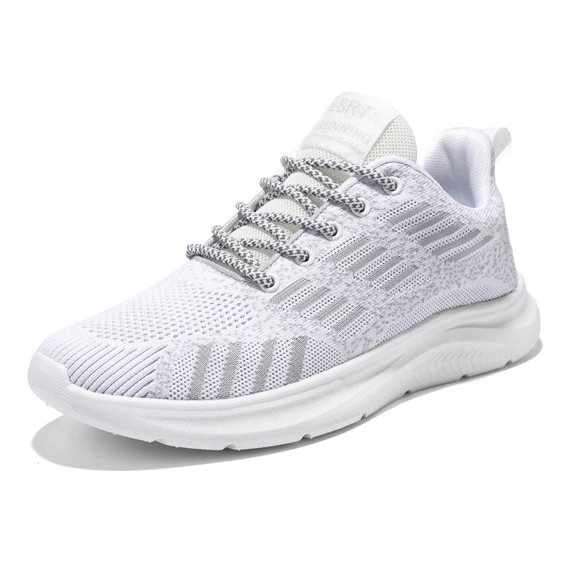 

Сетчатые мужские повседневные спортивные туфли дышащая обувь для мужчин легкие уличные кроссовки для молодых студентов дышащие теннисные кроссовки 44 белый