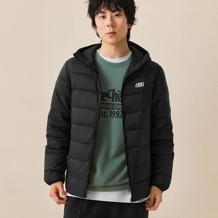 Skechers Technology Puffer Jacket Unisex Carbon Black L425U088-0018