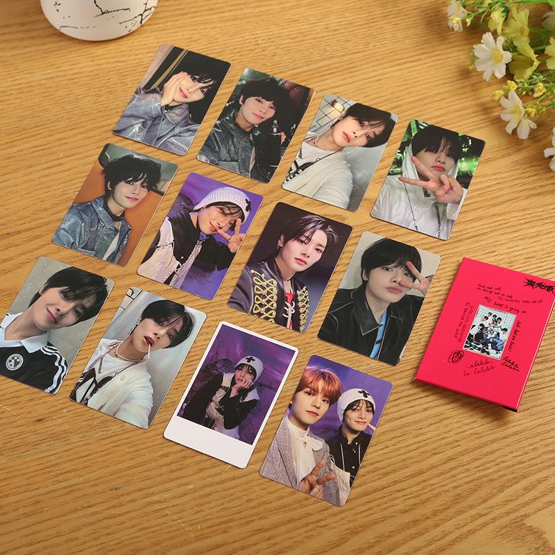 Skzoo Stray Kids Rock Star Album Same Style Photocards Hyunjin Han Idol Collectible Lomo Cards Fan Merch For Fans Collection Kid Friendly Entertaining