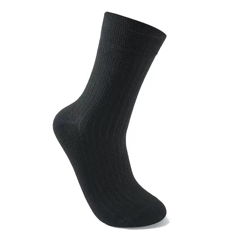 Socks Set Solid Color Stripes Women's Casual Socks Autumn Simple Women's Medium Length Socks Pattern Style