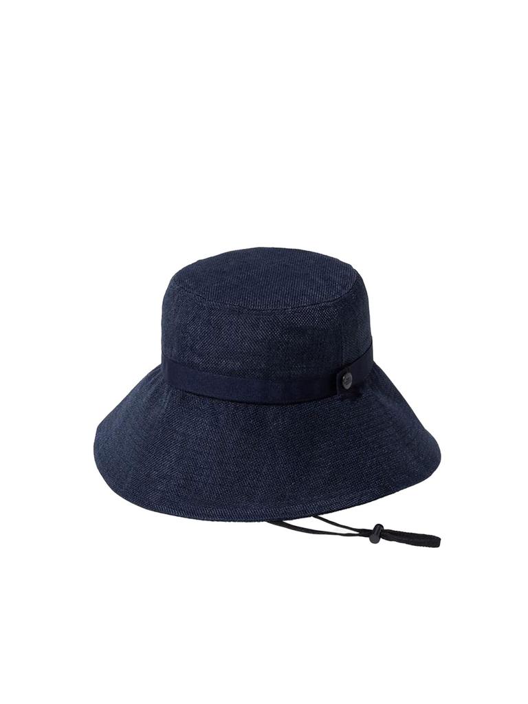The North Face Hike Broom Removable Chin Cosmic Size L Hat, Unisex, Straw, Compact, Washable, Strap, Blue,