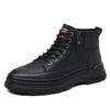 2024 Men's High-Top Martin Boots - Thickened Autumn/Winter Plus Velvet Cotton Sneakers