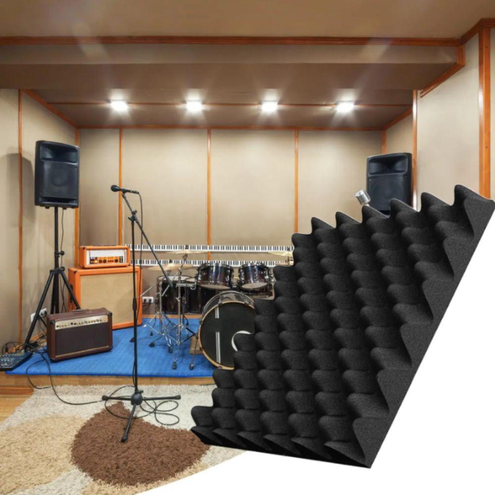Self-Adhesive Soundproof Foam Panels High-Performance Eggcrate Design Self-Adhesive Panels Soundproofing Foam