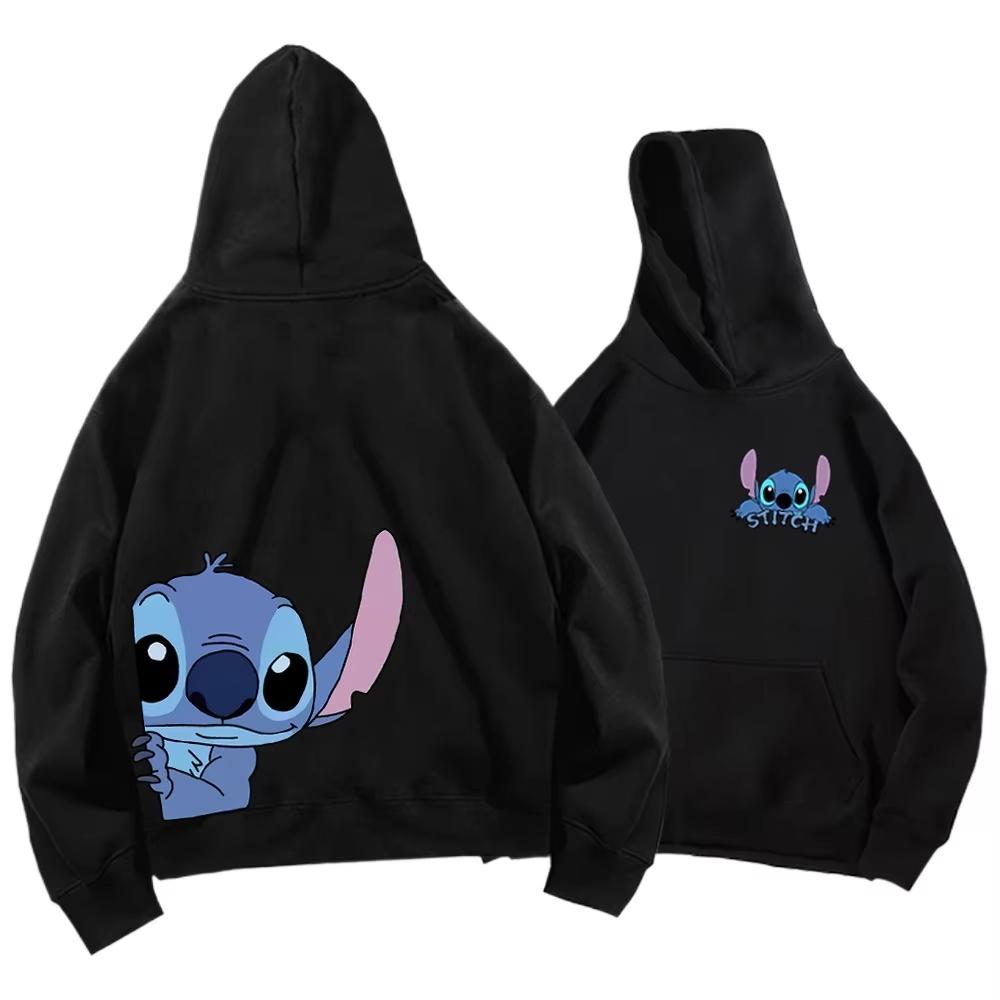 Disney Parent-child Clothing Anime Multi-color Optional Hoodie Unisex Couple Top Jacket Winter Clothing Women's Gothic Hoodie