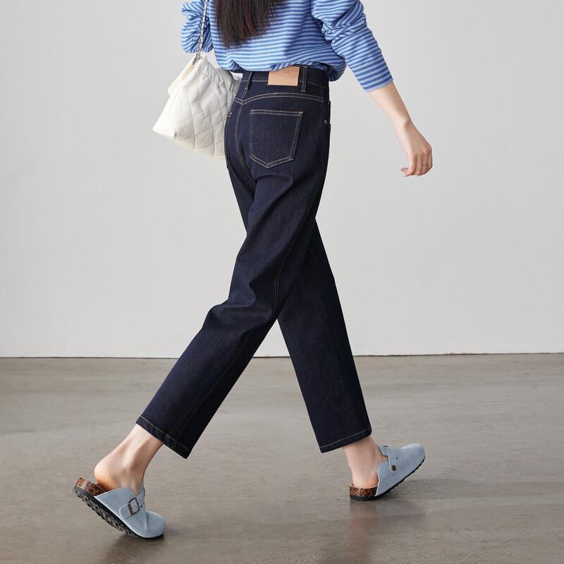 SOFSIL Women's High-Waist Straight-Leg Ankle Jeans