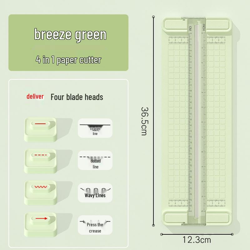 Portable 4-in-1 Student DIY Paper and Photo Cutter
