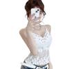 Stylish Summer Lace Beaded Camisole - Sexy Versatile Women's Bandeau Top