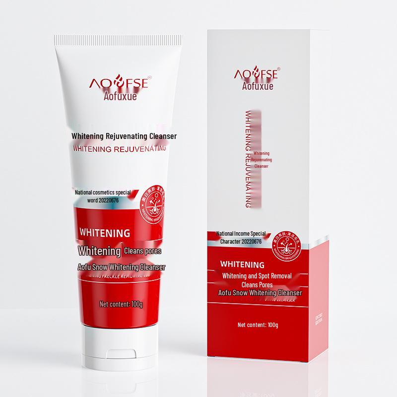 Aofu Xue Revitalizing Whitening & Freckle Removal Cleanser - Brightens, Evens Skin Tone, and Improves Cleansing.